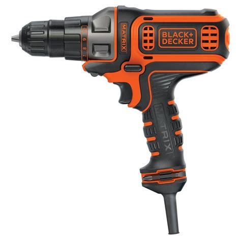 black and decker corded drill|More.